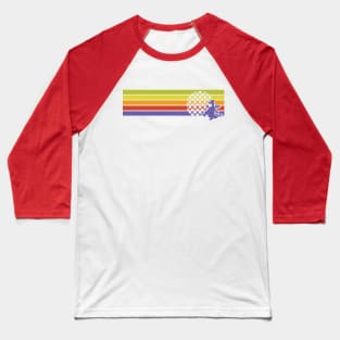 Retro Dragon Stripes Baseball T-Shirt